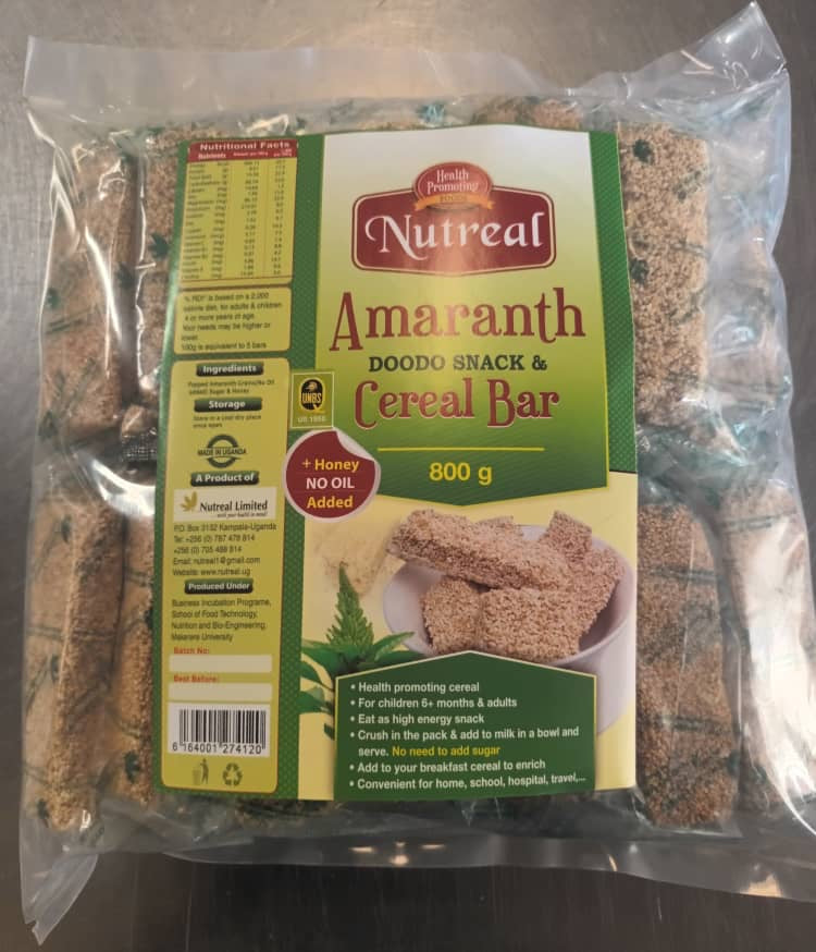 Amaranth Doodo Snack & Cereal bar